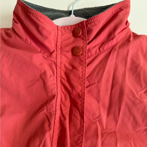 Vtg. L.L.Bean-Preppy Classic Chore Coat with fleece lining in coral.Size M - Picture 8 of 10
